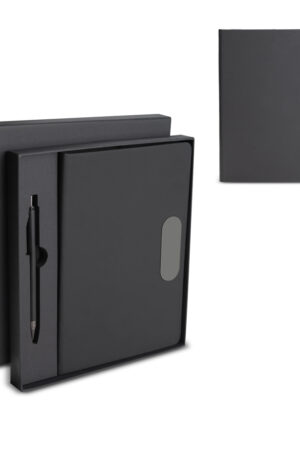 Kit escritório A5 em PU e Caneta Metalica
