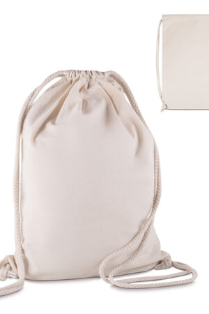 Sacola/Mochila em algodão 145g/m² (41x33x10cm)