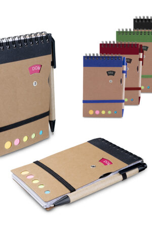 Mini caderno A6 com caneta