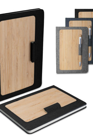 Caderno A5 Capa em RPET e Bambu