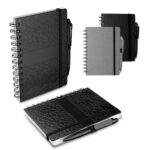 Caderno B6 Capa em ABS com Caneta