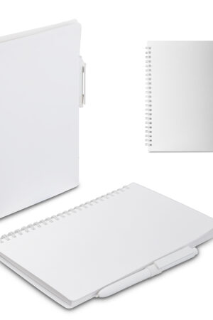 Caderno A5 Capa em PP com caneta
