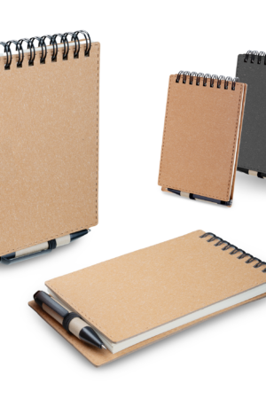 Mini Caderno A6 de anotações com caneta